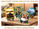 4 Pcs Resin Molds Picture Frame with Stand Holder Rectangle and Oval Photo Frames Silicone Molds V1369-AZ3-W-17903