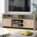 Artiss TV Cabinet Entertainment Unit 140cm Oak Ken FURNI-N-TV02-NT-AB