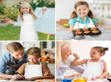 10 Pack Kids Apron Adjustable Children Apron with 2 Pockets Chef Apron for Cooking Baking V1369-AZ3-W-11810