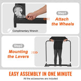 Drywall Cart, 1500 LBS Panel Dolly Cart with 36.02" x 24.02" Deck and 5" Swivel Wheels, Heavy-Duty V952-BLTCSGS00000TGDDOV0