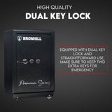 Dual Key Lock Safe Safety Box Security Code Lock Box Fire Proof Heavy Duty 80L V379-FIRESAFE720004