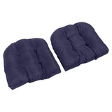 2pcs Outdoor Cushions Tufted Patio Furniture Cushions Thick Outdoor Seat Cushion U Shaped V1294-YM0901-3116250003312