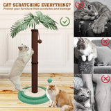 VaKa Cat Tree Scratching Post Large Palm Tree Cat Post Dangling Balls Cat Toy V465-51029