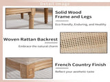 AADEN 6x Rattan Dining Chairs with Solid Wood Legs- Beige V226-SW1843BG-3