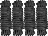 Boat Dock Lines 1/2" x 15' - Double Braided Nylon Boat Ropes for Docking with 12" Loop, Marine-Grade V1258-DP02-WO-872