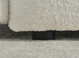 35 "Teddy fabric sofa, modern lounge chair, upholstered with a pillow - Black V1316-W2564S00006