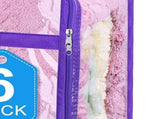 6PCS Clothes Storage Bag Transparent PVC Dust Proof Space Saving Clothes Bag for Bedding Quilt V1294-YM0901-3117250021711