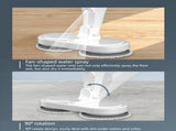 S5 White Cordless Electric Spin Mop with Spray Function USB Rechargeable Floor Cleaner - Dual V888-ELOSUNG53365