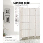 Artiss 8 Panel Room Divider Screen 326x170cm Woven White RD-C-8001-8P-WH