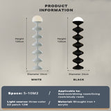 LED Dimmable Column Floor Lamp Hula Decorative Standing Lamps Tall Corner Light V488-FLNG-BK