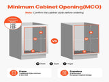Pull-Out Trash Can, 27 QT x2 Double Under Mount Kitchen Waste Container, Heavy Duty Garbage V952-CFLJTDTHSST5PSCNSV0