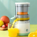 New portable USB juicer, powered by a rechargeable lithium battery, extracts juice from oranges, V1232-BXSZZJ001