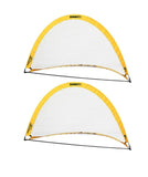 2x Summit Pop Up Teardrop Advance FFA Half Dome Training Football Soccer Goal 2mx1m V563-FFGL1800-2PCS