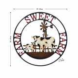 Laser Cut Cow Farm Sweet Farm Wall Art 60cm V637-71646COW