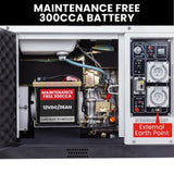 GENPOWER 8.4kW Peak 6kW Rated Commercial Diesel Generator, RCD Safety Switch, Electric Key Start, 2 V219-GEN1DSGPRA14K