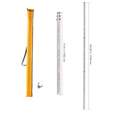 Aluminum Grade Rod, 9-Feet/8ths 3 Sections Telescopic Measuring Rod, Double-Sided Scale 1/8in V952-YZCLG9YCFEETZ18PHV0