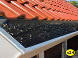 Lambu 24Pcs Gutter Brush Guard 92x10cm UM2103-4