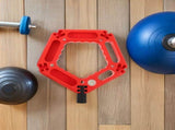Red Kettlebell Handle with Adjustable Weight Set for Versatile Strength and Fitness Training V1192-AZ-W-29754