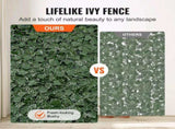 Ivy Privacy Fence, 39 x 198in Artificial Green Wall Screen, Greenery Ivy Fence with Mesh Cloth V952-WLSRZZWQ1J39XYXUPV0