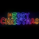 1.6M Christmas Lights Motif 360 LED Rope Light Outdoor Decoration Jingle Jollys XMAS-MOT-D-MERRYCHRIS-MC01