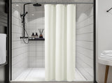 230gsm Waffle Shower Curtain Beige Bath Curtain with Weighted Hem for Cloakroom and Shower Room V1294-YM0901-YM888YBTMSY04V24W0101