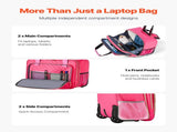 Rolling Laptop Bag, Fits Up to 17.3 Inch Laptop, Wheeled Briefcase, Roller Computer Tote Bag with 2 V952-LGSTDNB173INCR54MV0