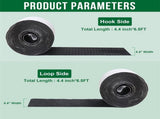 Heavy Duty Hook and Loop Tape Adhesive,Tutuviw 4'6.5 Feet Double Sided Hook Loop Rolls,Couch V1189-WXFWAL-20260319-00439