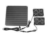 Solar Exhaust Fan IPX7 Waterproof Monocrystalline 15W 12V Solar Panel Ventilation Fan for Chicken V1294-YM0901-3111240173711