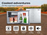 GECKO 57L Portable Camping Bar Fridge with Freezer 12V/24V, Silver V219-CAPFOFGEKA06S