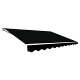 Outdoor Folding Arm Awning Retractable Sunshade Canopy Black 4.0m x 2.5m V63-842761