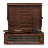 Crosley Voyager Brown Croc - Bluetooth Portable Turntable V398-CRIW8017B-BR4