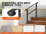 Handrails for Outdoor, 2-3 Step Stair Hand Rail & Indoor Railing Kit, Railings for Outside V952-KDJSLZFSHSZW9HILGV0