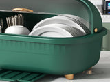 Dish Drying Box Multifunctional Space Saving Dish Drainer with Lid Cover for Kitchen Accessories V1294-YM0706-3118230174013