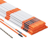 Driveway Markers, 100PCS 121.5cm, 0.78cm Diameter, Orange Fiberglass Poles Snow Stakes with V952-CDBG48YCCS10V9NP3V0