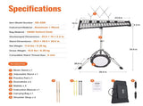 32 Note Glockenspiel Xylophone Bell Kit, Professional Percussion Instrument Set with Mallets, Drum V952-32YFZQWZJ8LXVKTIAV0