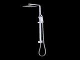 WELS 8" Rain Shower Head Set Square Dual Heads Faucet High Pressure With Mixer V63-827951