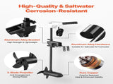 Electric Trolling Motor, Transom Mounted Outboard Motors 12V 55lbs Thrust, 8-Speed Electric V952-SDKTDMD12V55PQZUV001V0