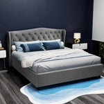 Artiss Bed Frame King Size Grey PIER BFRAME-E-PIER-K-GY-AB