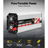 Giantz Power Inverter 2000W or 4000W Pure Sine Wave 12V-240V Camping Boat Caravan INVERT-P-2000W-SL