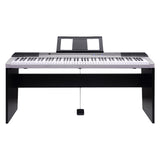 Karrera 88 Keys Electronic Keyboard Piano with Stand Silver EKB-CHJ-88-SL
