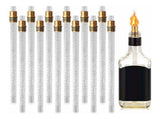 10PCS Wine Bottle Torch Wicks Kit Fiberglass Replacement Wicks with Brass Torch Wick Holders for DIY V1294-YM0901-3117240155511
