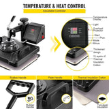 New Digital Clamshell 12" X 15" Heat Transfer Press T-Shirt Sublimation Machine V952-FM1151DGNTHJ00001V3