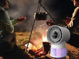 2 in 1 Electric Mosquito Lamp Fan Portable Mosquito Lamp Bug Zapper Desk Fan Bladeless V1308-DSZKI-916