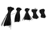 5Packs Cable Ties Zip Wraps Set Disposable Nylon Wire Cord Strap Fastener Fastening OrganizerBlack V1294-YM0718-3117200193812