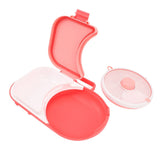 Snack Rotating Container with Lid Sealed Plastic Rotating Snack Storage Box for Outdoor Coral Pink V1294-YM0901-3118240200712