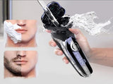 Men's Electric Rotary Shaver, Wet & Dry Beard Trimmer, Body Grooming Razor V1263-JX-4017