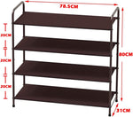 4 Tier Metal Shoe Rack Storage Organiser for Entryway and Bedroom V178-84800