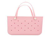 Waterproof Hexagon Mesh Beach Bag Large Capacity Travel Storage Tote for Swimwear Towel Sunglasses V1258-BAG-HS04-L-FLP