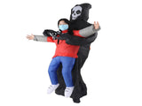 Black Scary Ghost Inflatable Costume Adult Halloween Party Funny Waterproof Cosplay Costume Props V1294-YM0703-3115230047911