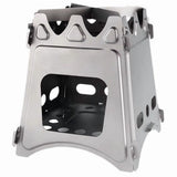 Wood Stove Titanium Stove Cooking Equipment Folding Furnace Burner Large Picnic Titanium Ultralight V1369-AZ3-W-11465